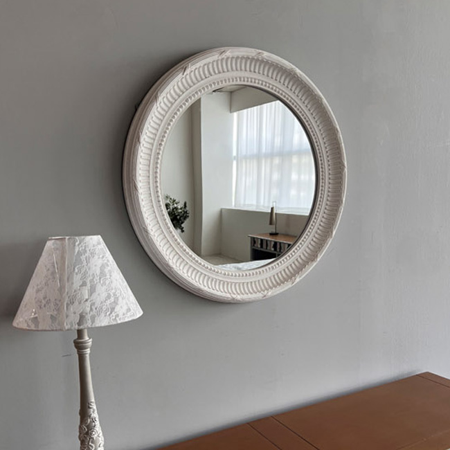 꼬떼따블 이네스 원형 스톤그레이 거울